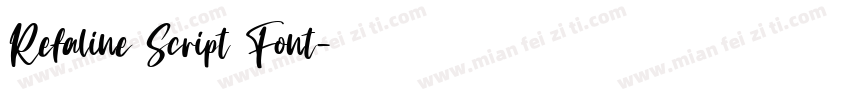 Refaline Script Font字体转换